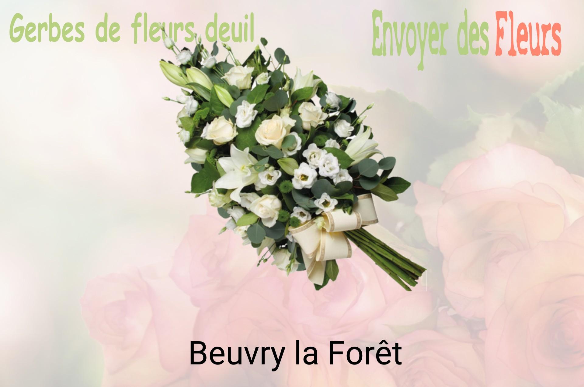 Gerbe de fleurs de deuil livrée à Beuvry-la-Forêt